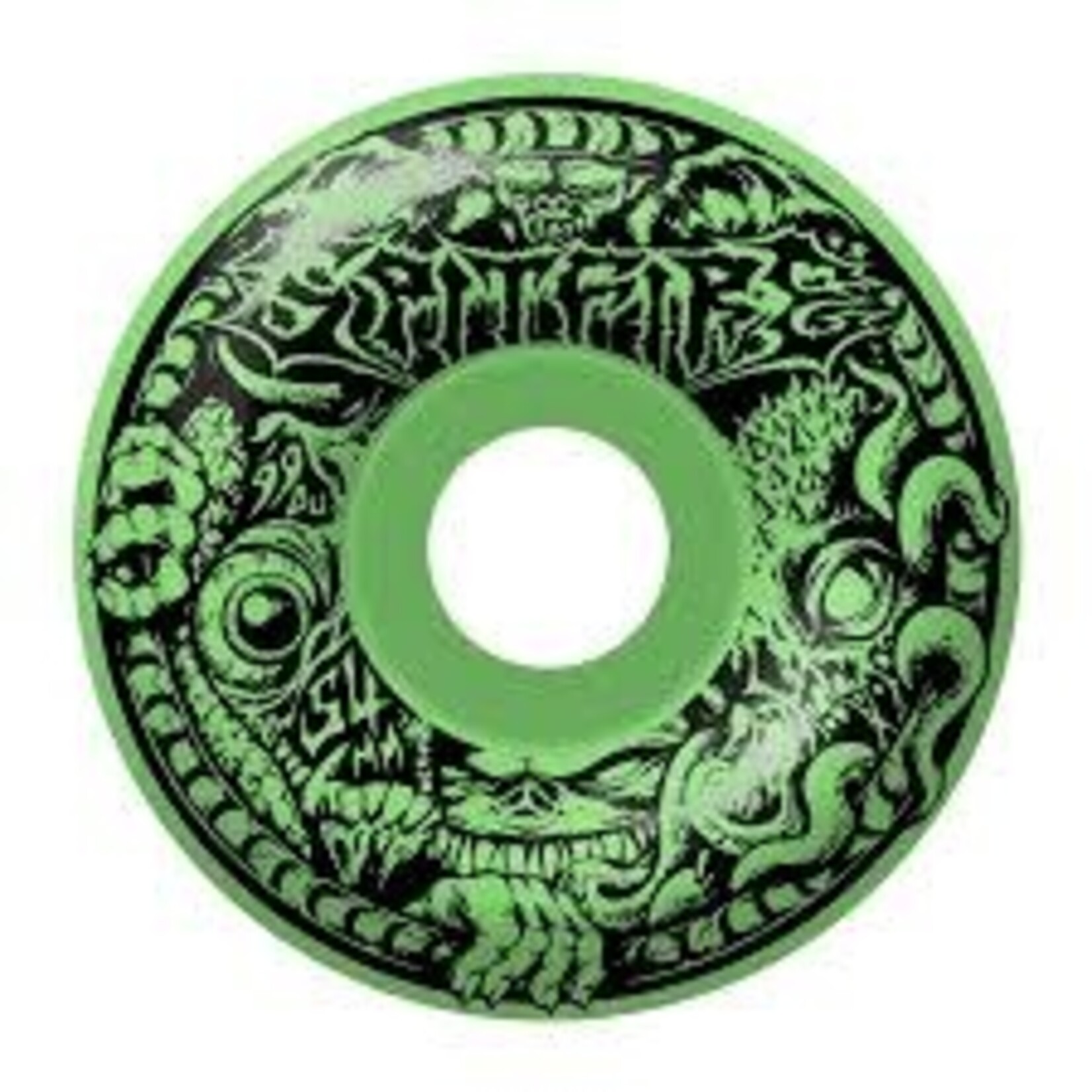Spitfire Spitfire F4 Demongate Glow Radial Full Wheels - 99a 54mm