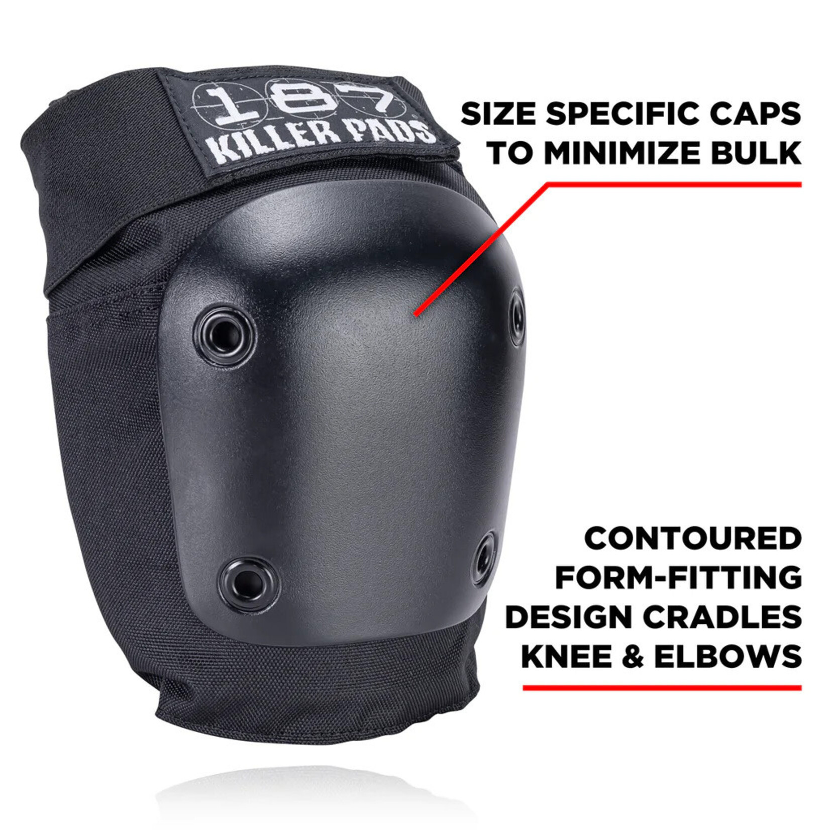 187 Killer Pads 187 Killer Pads Combo Pack Knee/Elbow - Black