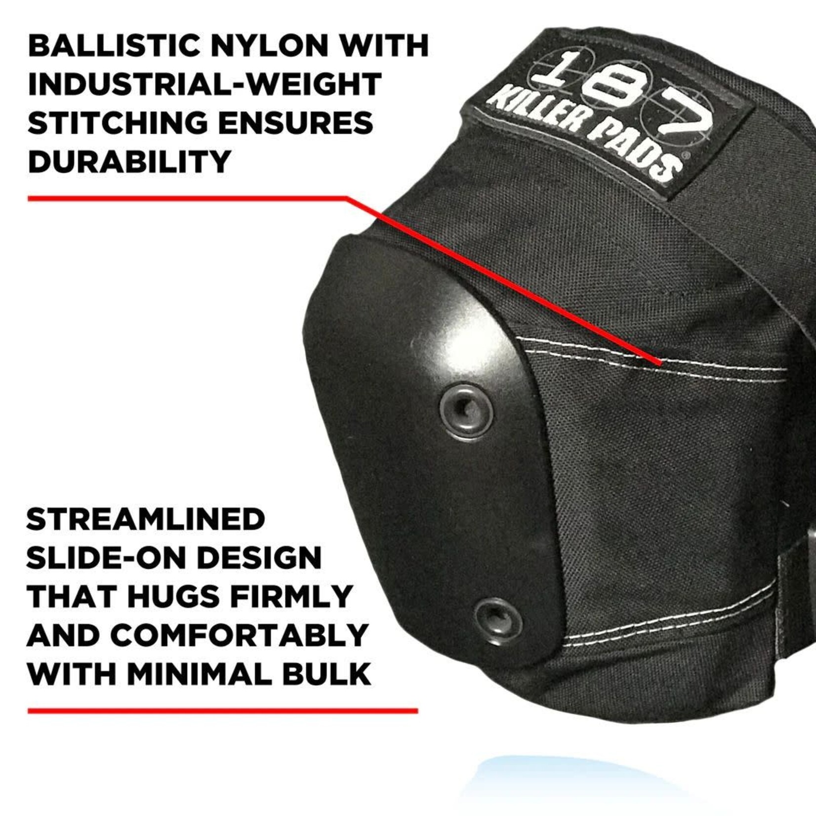 187 Killer Pads 187 Killer Pads Slim Knee Pads - Black