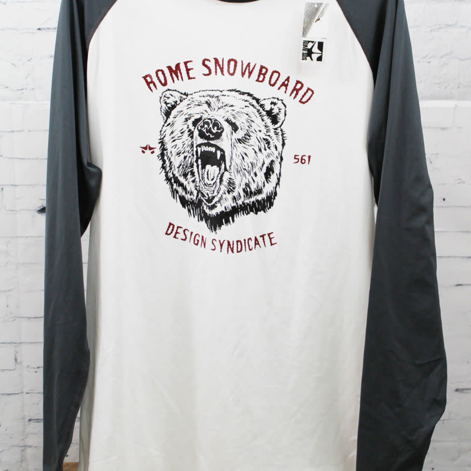 Rome SDS Rome SDS Bear L/S Baselayer Shirt - White