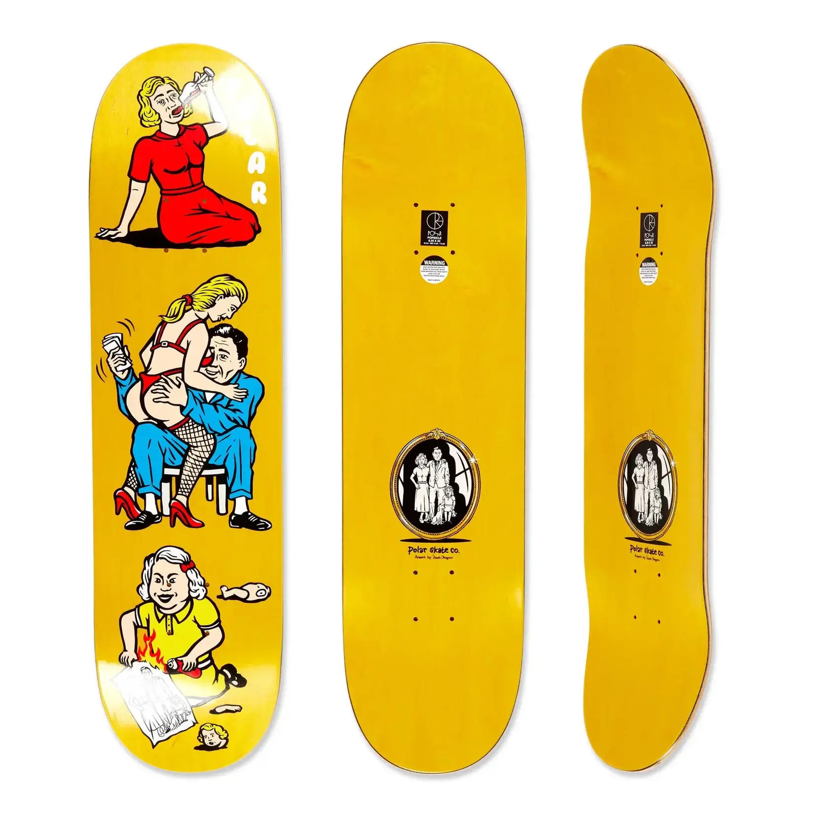 Polar Polar - Team Family Affair Deck - 8.25" x 32" x 14.25"