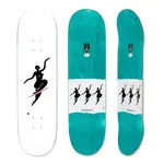 Polar Polar - Team No Complies White Deck - 8.5" x 32.125" x 14.375"