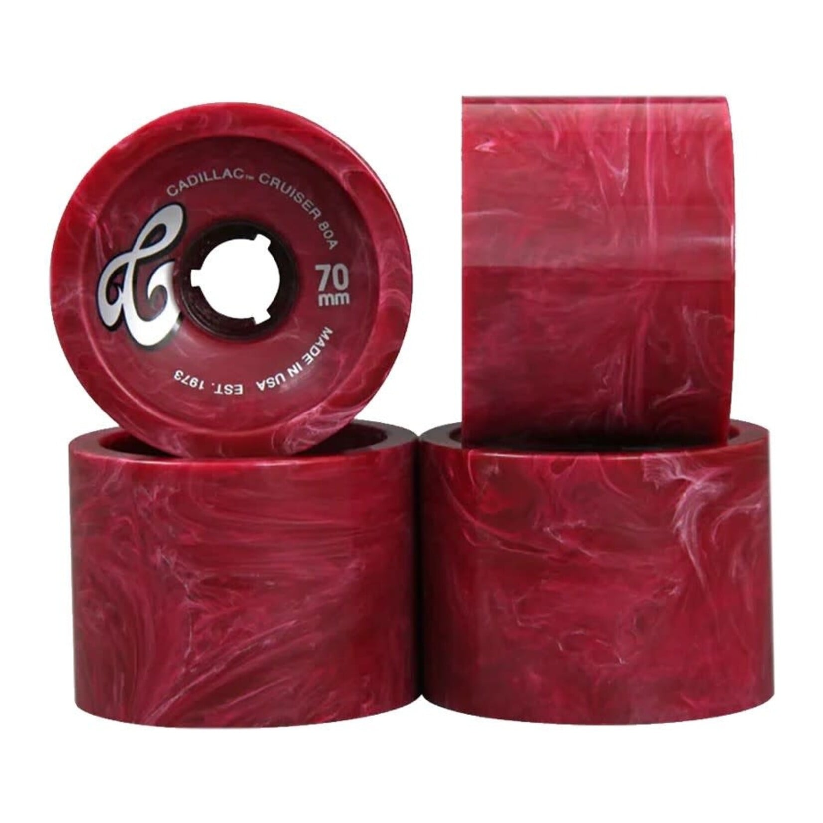 Cadillac Cadillac - Cruiser Wheels - Maroon Marble - 70mm 80a