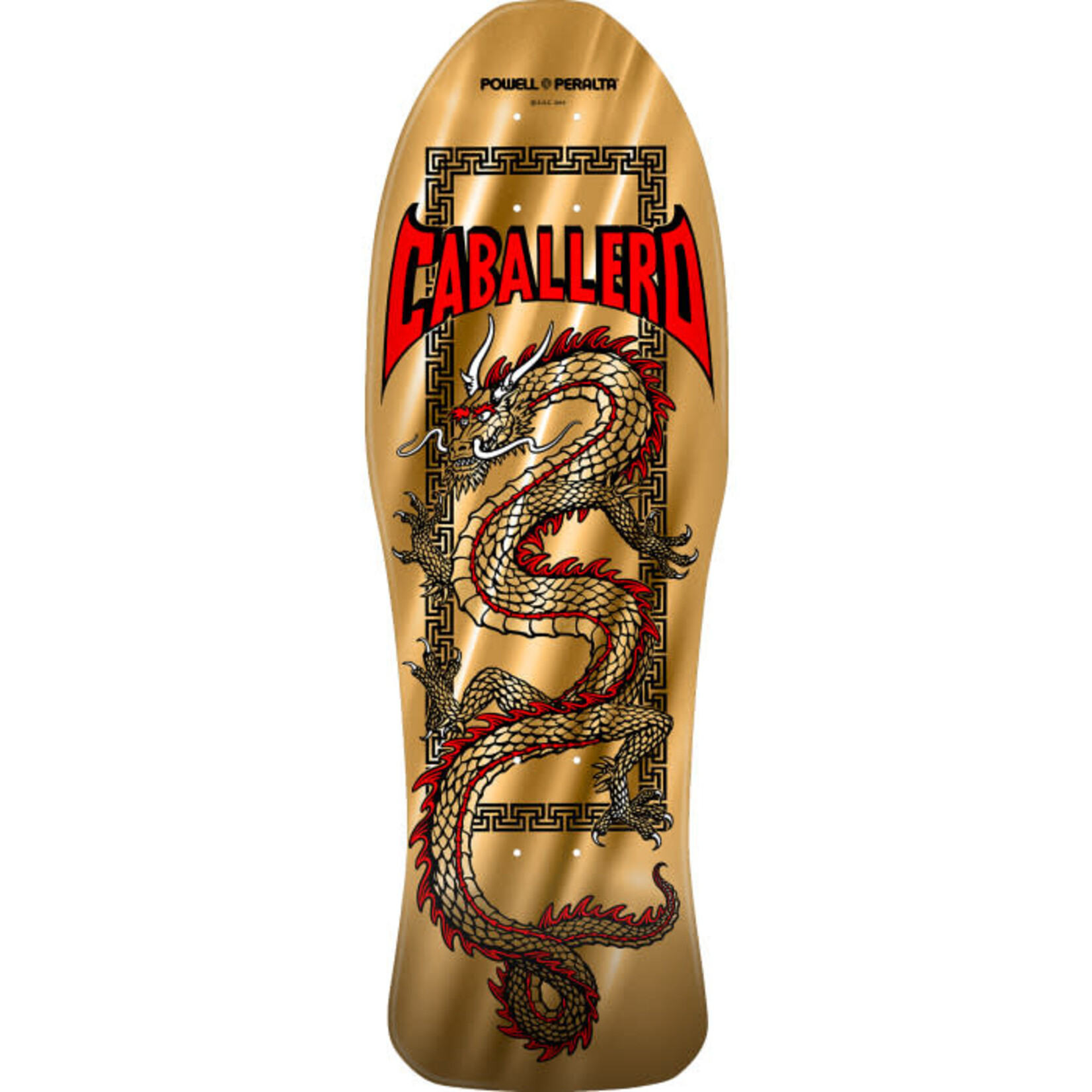 Powell Peralta Powell Peralta -  Steve Caballero Chinese Dragon Reissue Gold Foil Deck- 10 "x 30"