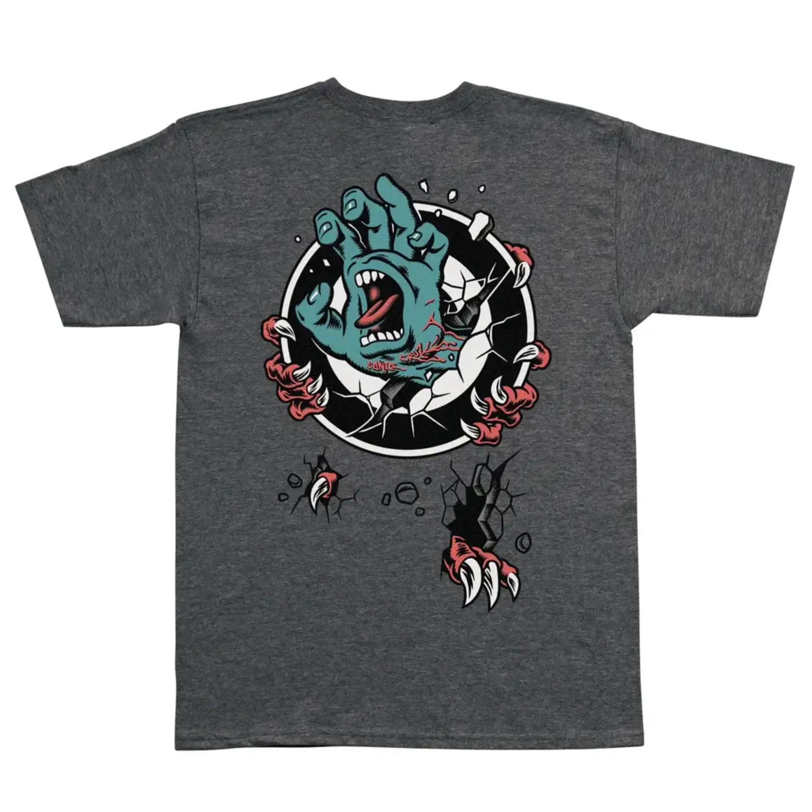 Santa Cruz Skateboards Santa Cruz - Roskopp Screaming Target T-Shirt - Dark Heather -