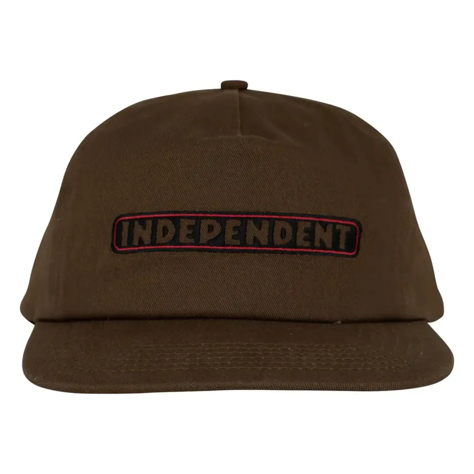 Independent Independent - Bar Logo Snapback Hat - Dark Chocolate