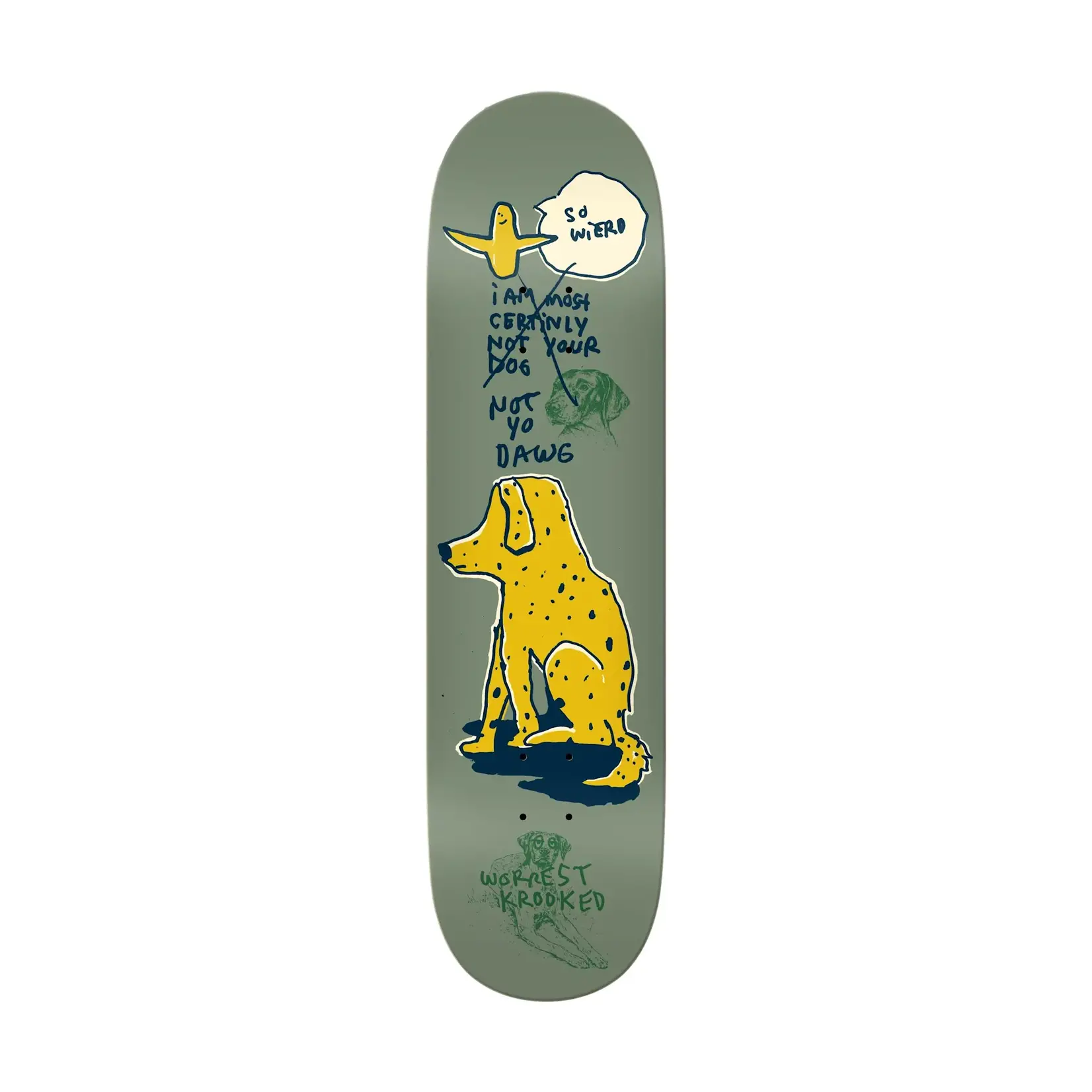 Krooked Krooked - Worrest Not Yo Dog Deck - 8.25" x 32" x 14.38"