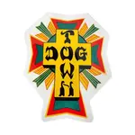 Dogtown Dogtown - 80s Cross Logo Sticker - 2" - Rasta