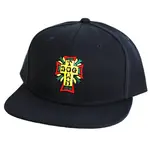 Dogtown Dogtown - Cross Logo Rasta Snapback Hat - Black