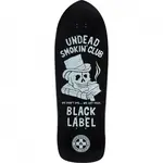 Black Label Black Label - "Undead Smoking Club" Custom "Riky" Shape Deck - 10.25" x 31.5" x  14.5"-15" - Black Dip