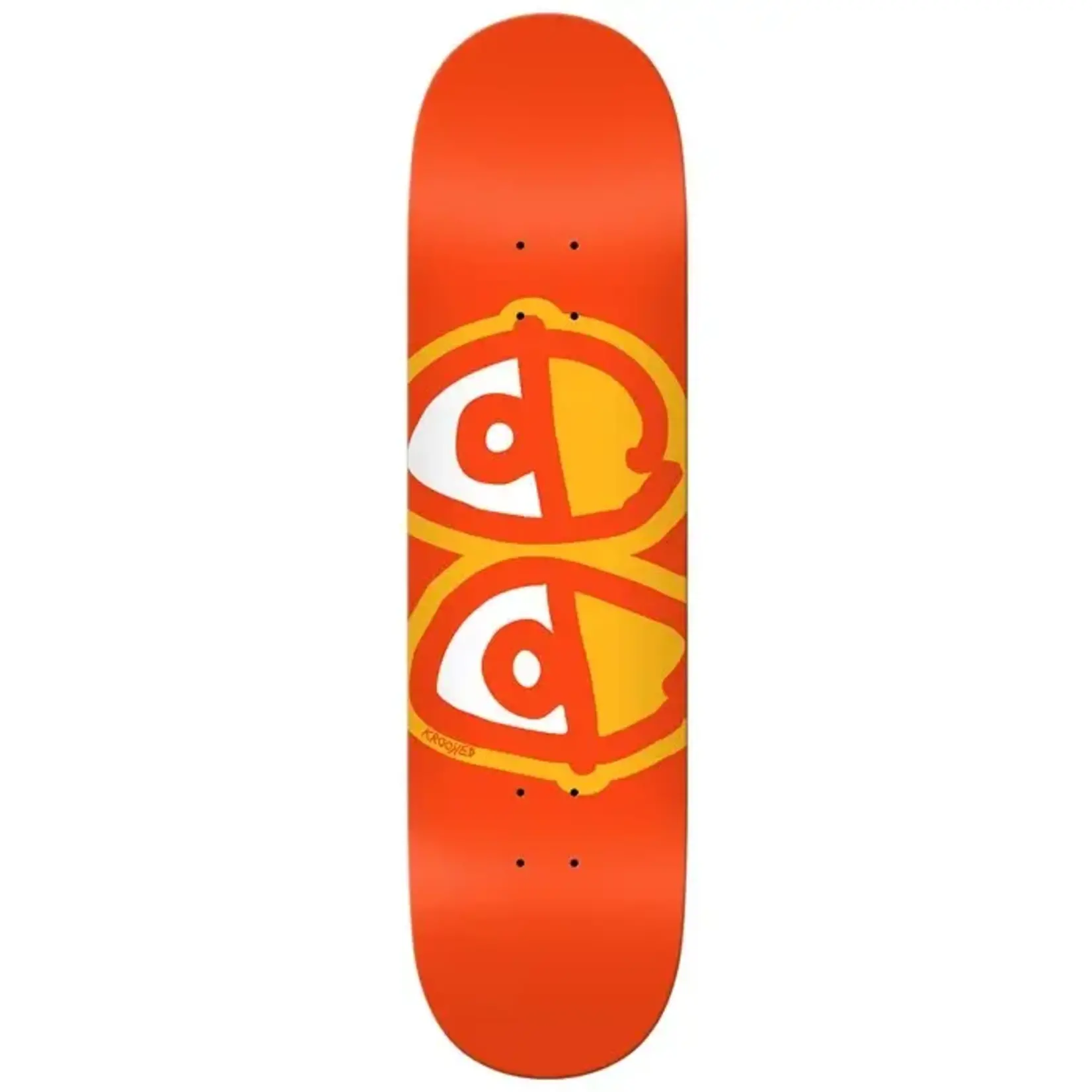 Krooked Krooked - Eyes Orange Deck - 8.25" x 32" x 14.38"