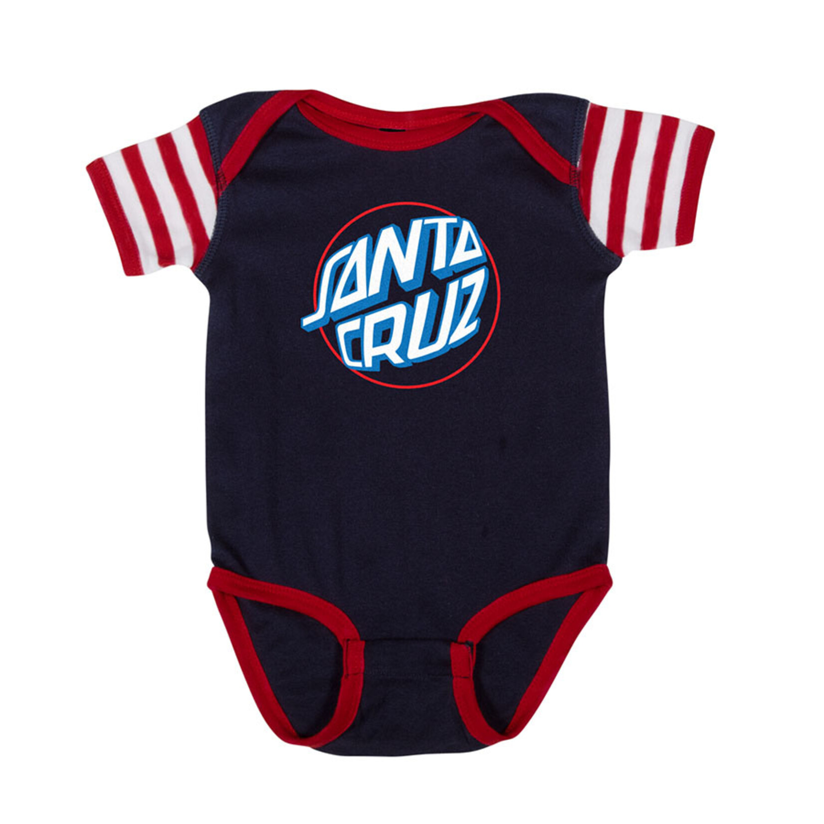 Santa Cruz Skateboards Santa Cruz Other Fisheye Dot Infant One Piece - Navy/Red/White -