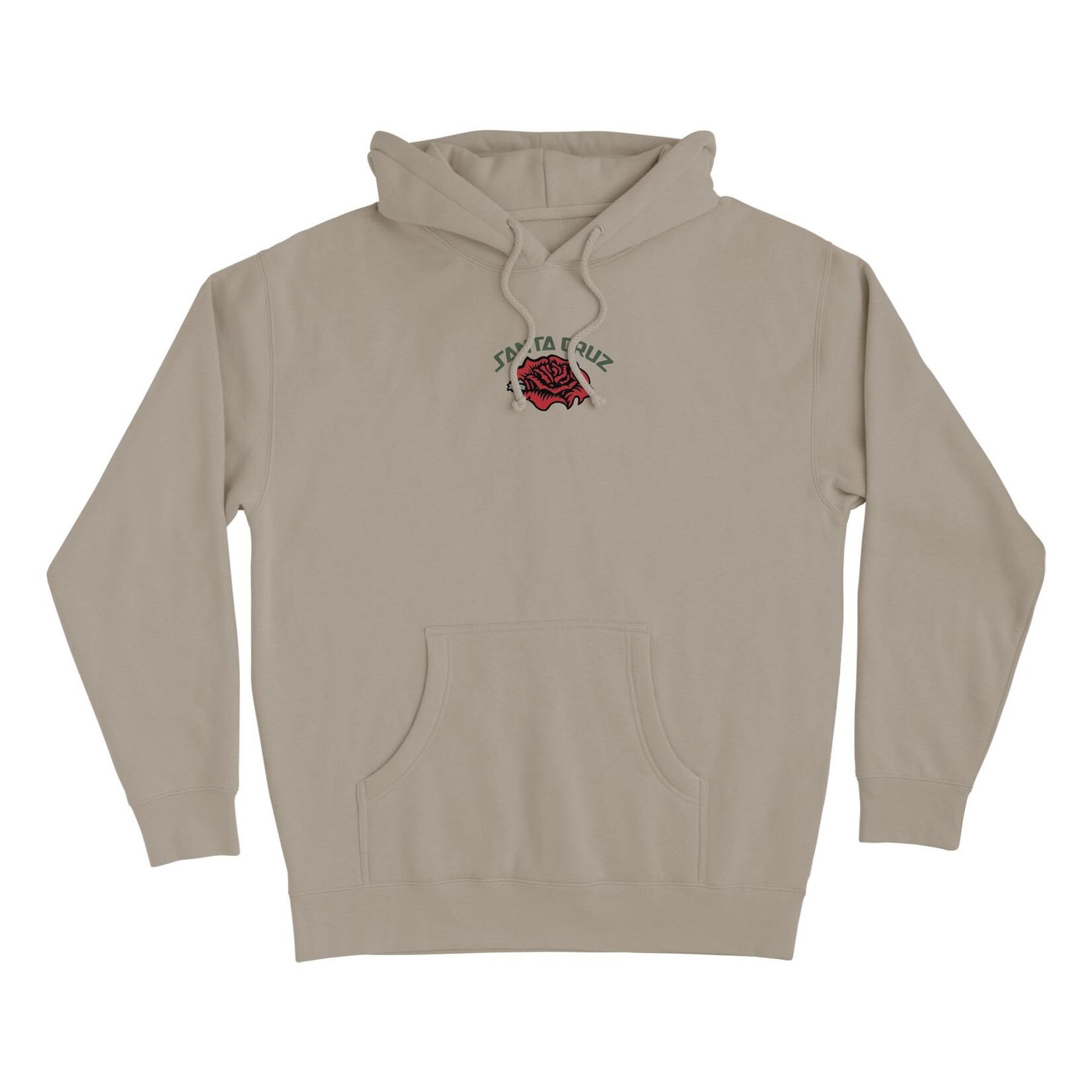 Santa Cruz Skateboards Santa Cruz Dressen Rose Solo Center Pullover Hoodie - Cement