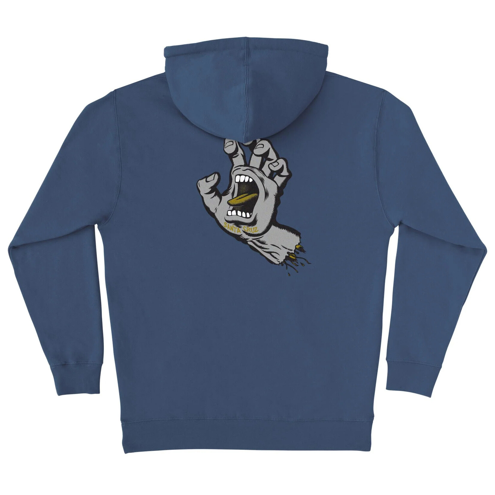 Santa Cruz Skateboards Santa Cruz Screaming Hand P/O Hoodie - Storm Blue/Grey/Gold