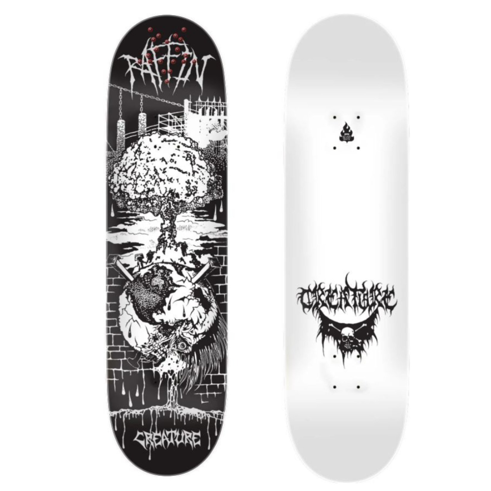 Creature Creature - Raffin BLKMTL Deck - 8.53" x 32.19" x 14.375"