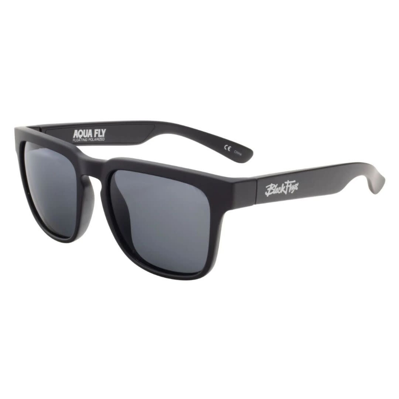 Black Flys Black Flys - Aqua Fly Floating Sunglass - Matte Black / Smoke Polarized Lens