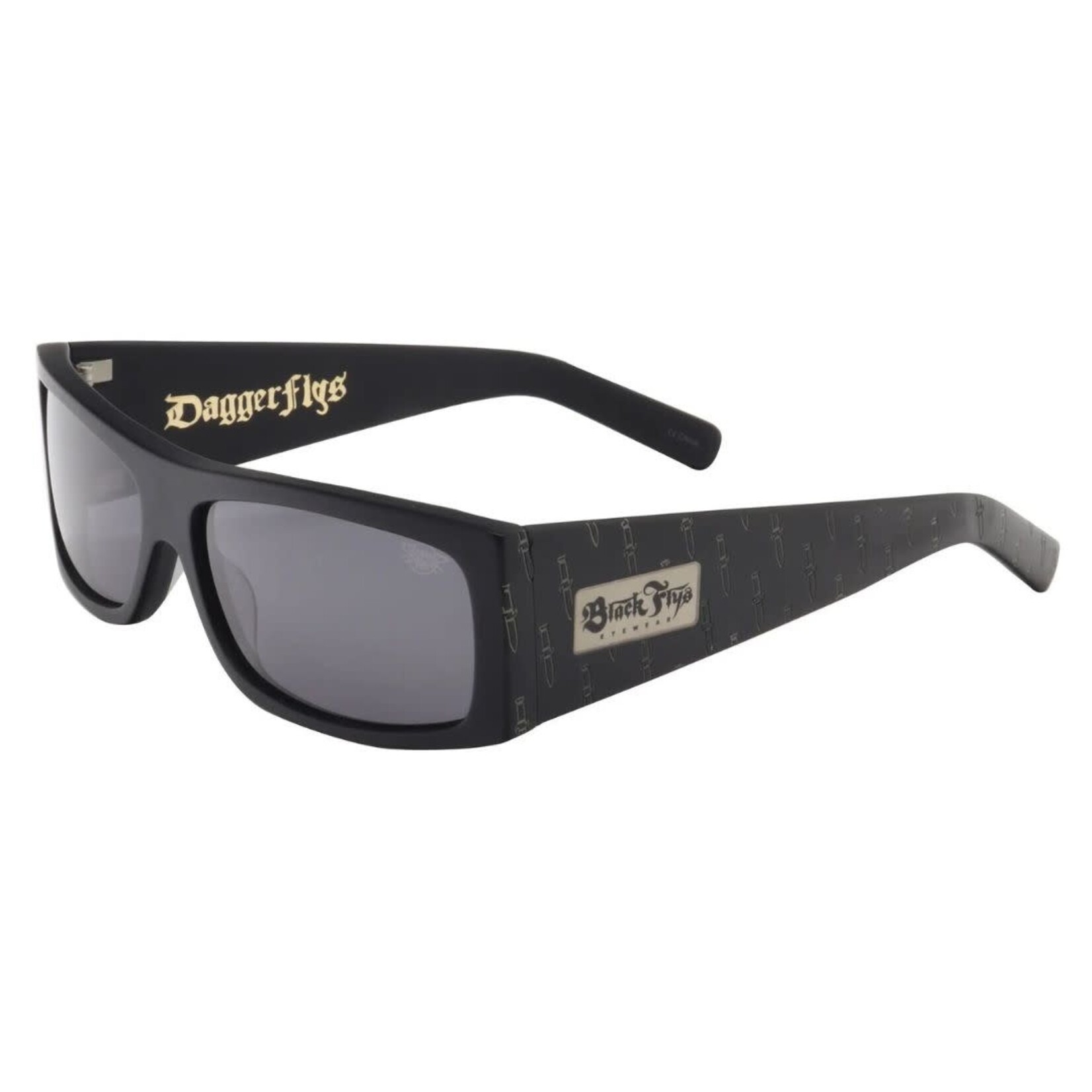 Black Flys Black Flys - Fly Detector 2 / Dagger Edition - Matte Black / Smoke Lens