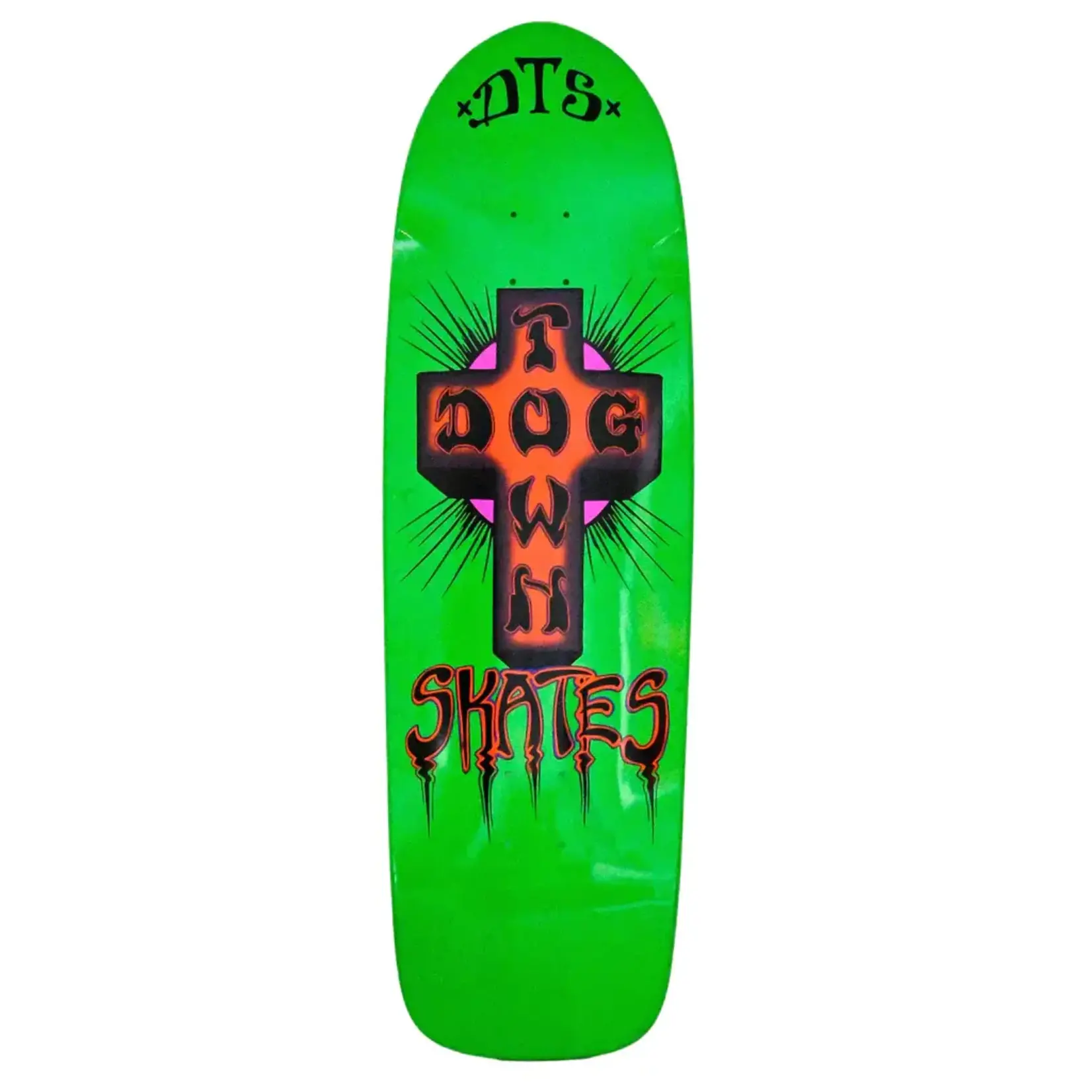 Dogtown Dogtown - Bigger Boy Neon Green Full Dip Deck - 9.523" x 32.366" x 15"