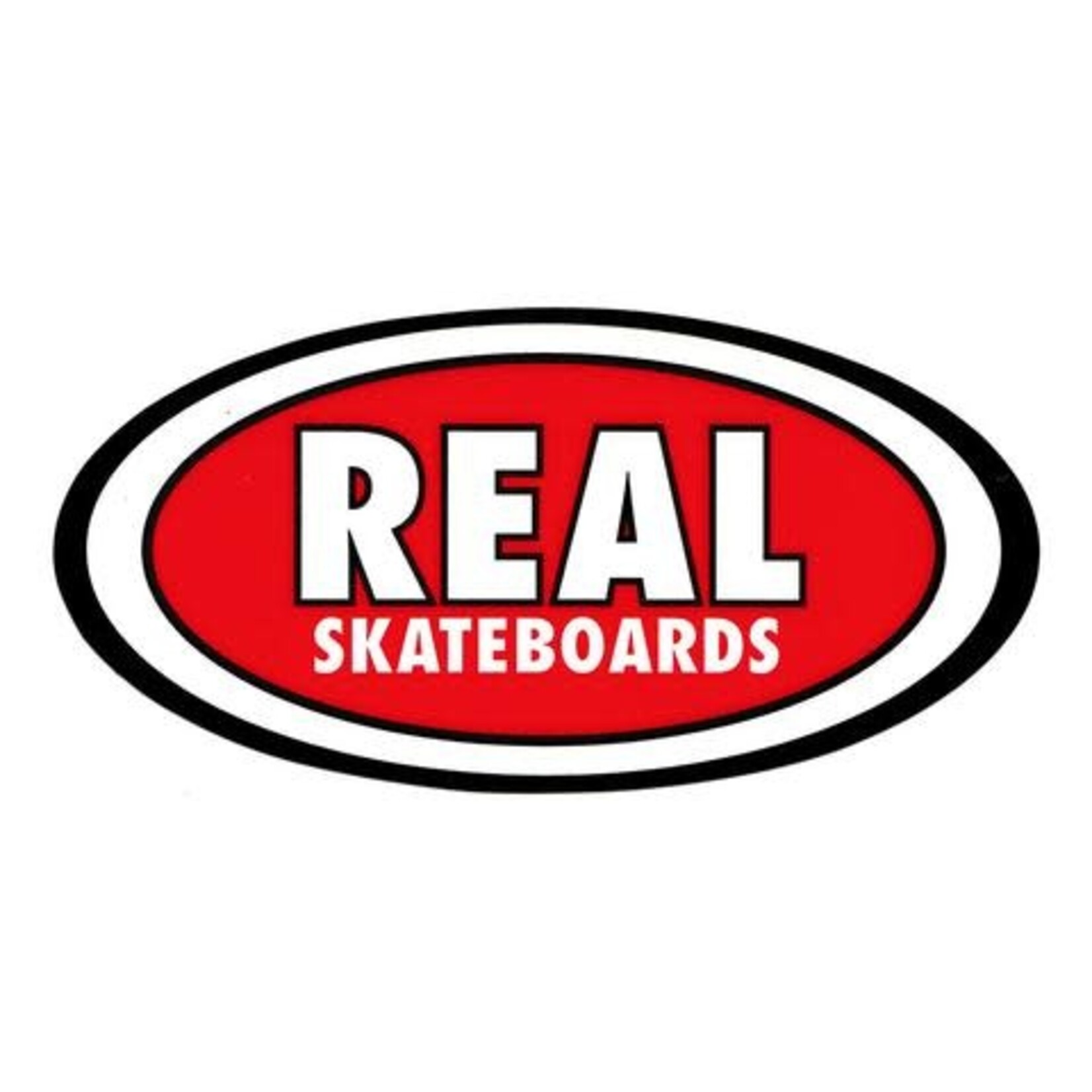 Real Skateboards Real Oval Classic Sticker - 3.75" - Oval