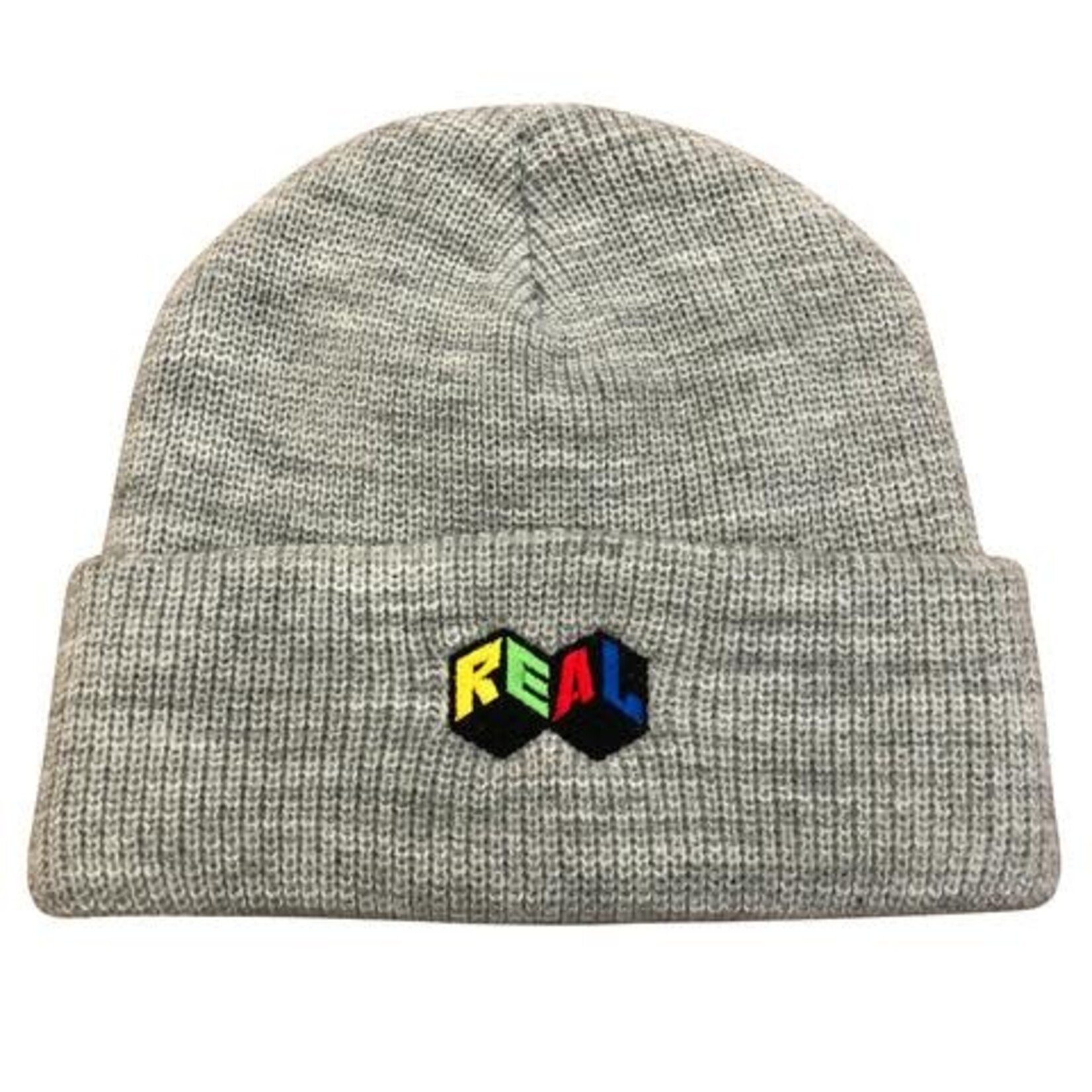 Real Skateboards Real Skateboards City Block Beanie - Grey