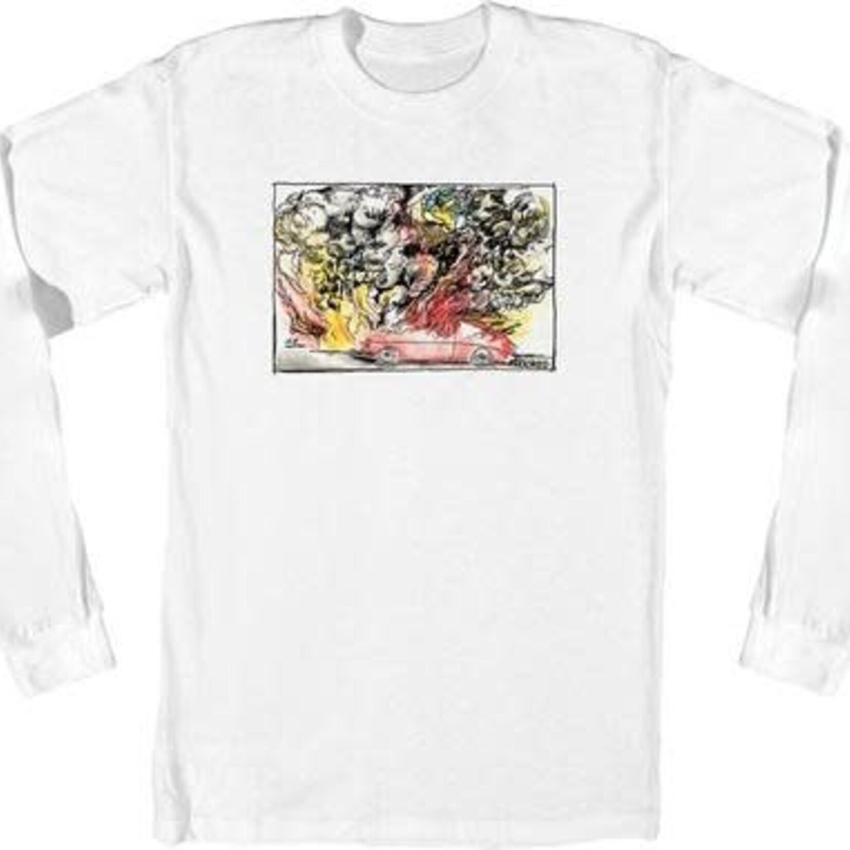 Spitfire Krooked Fired Up Long Sleeve T-Shirt - White