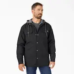 Dickies Dickies - Water Repellent Duck Hooded Shirt Jacket- Black -