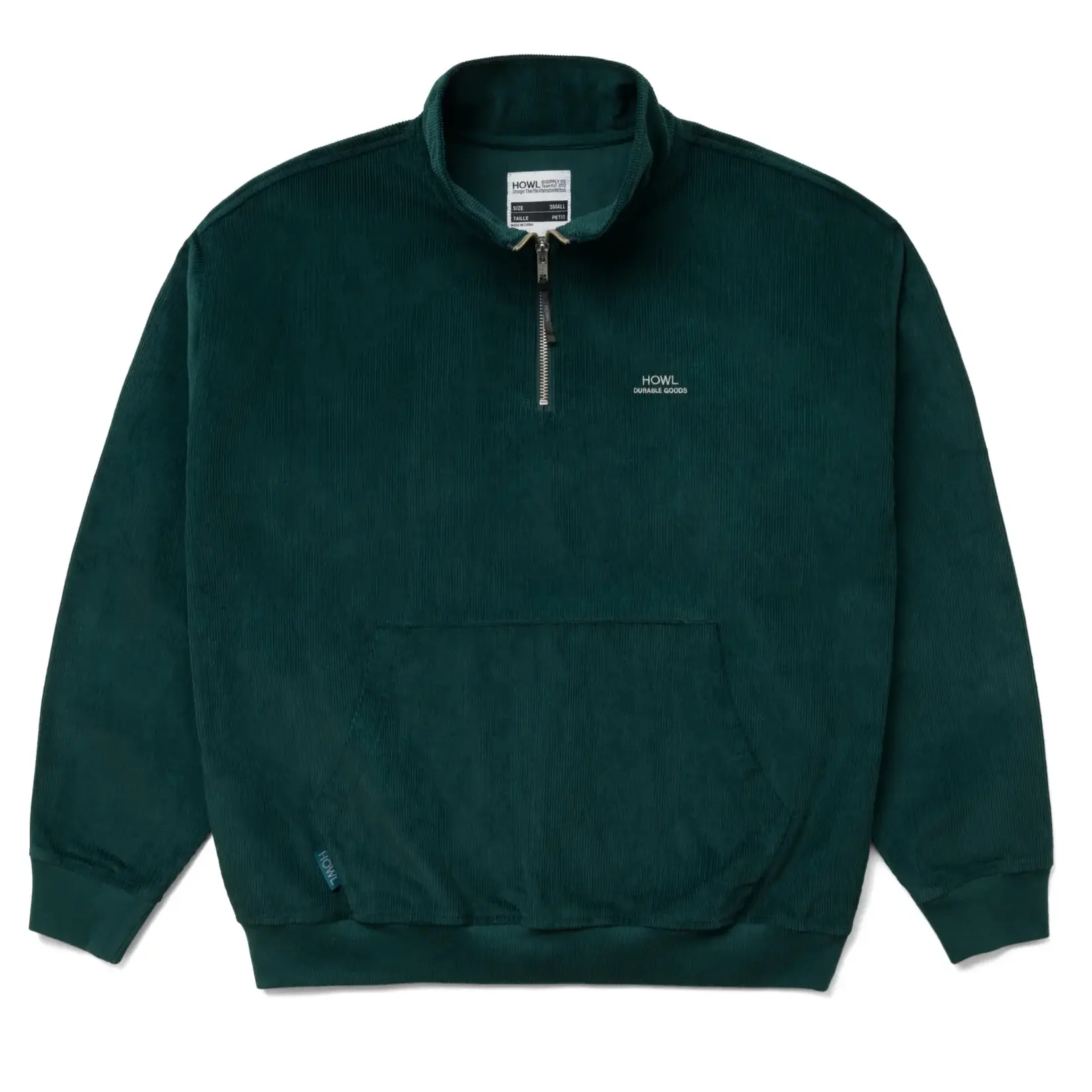 Howl Howl - Corduroy Half Zip - Green -