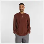 New Balance New Balance Numeric - Waffle Knit Long Sleeve Henley - Rich Oak -