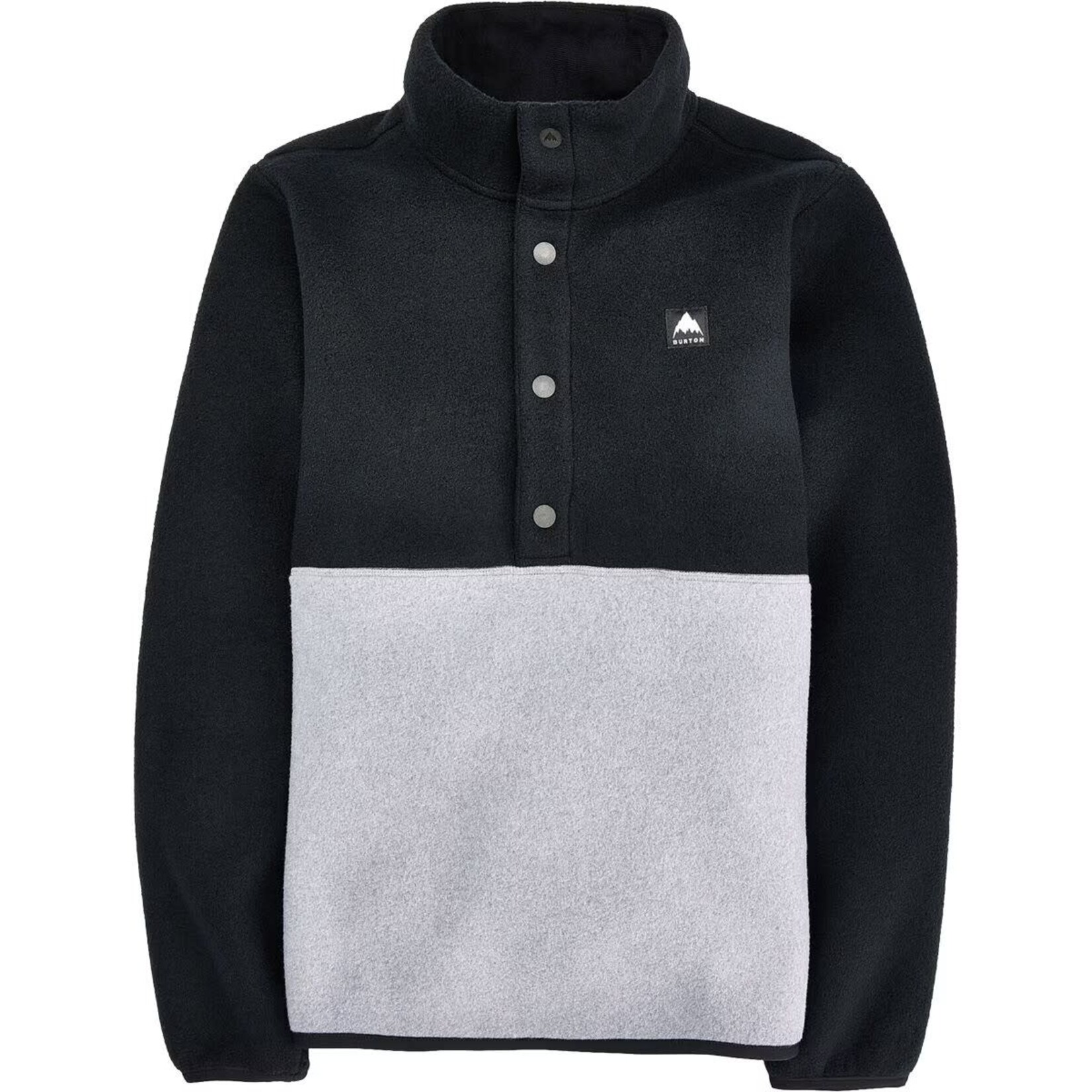 Burton Burton Kids' Cinder Fleece Anorak - True Black/ Grey