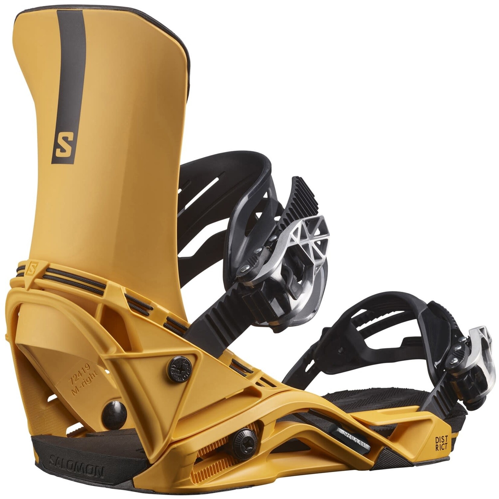 Salomon 2023 Salomon District Snow Bindings - Yellow