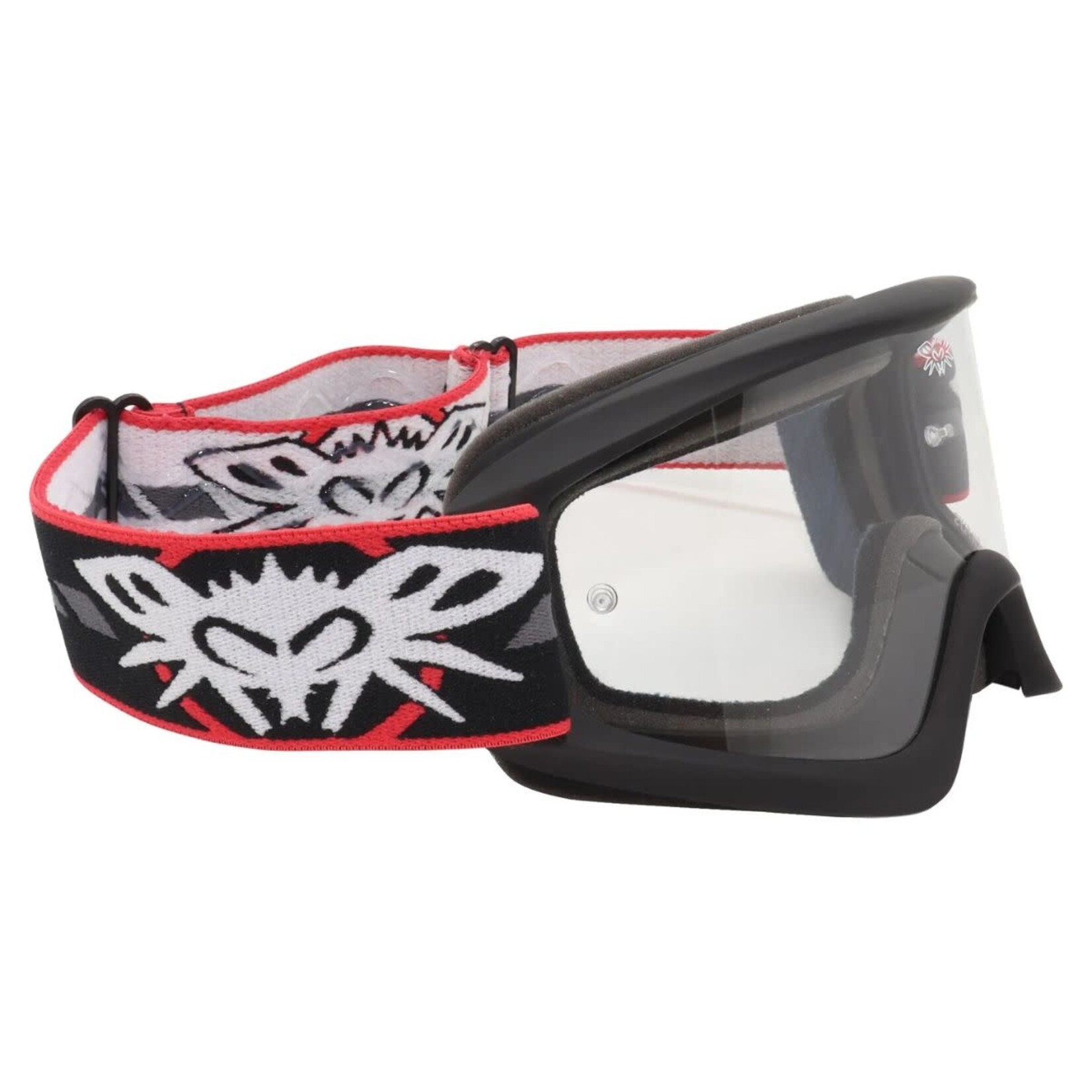 Black Flys Black Flys - Fly Traxx Moto Goggles - Black / Clear Lens
