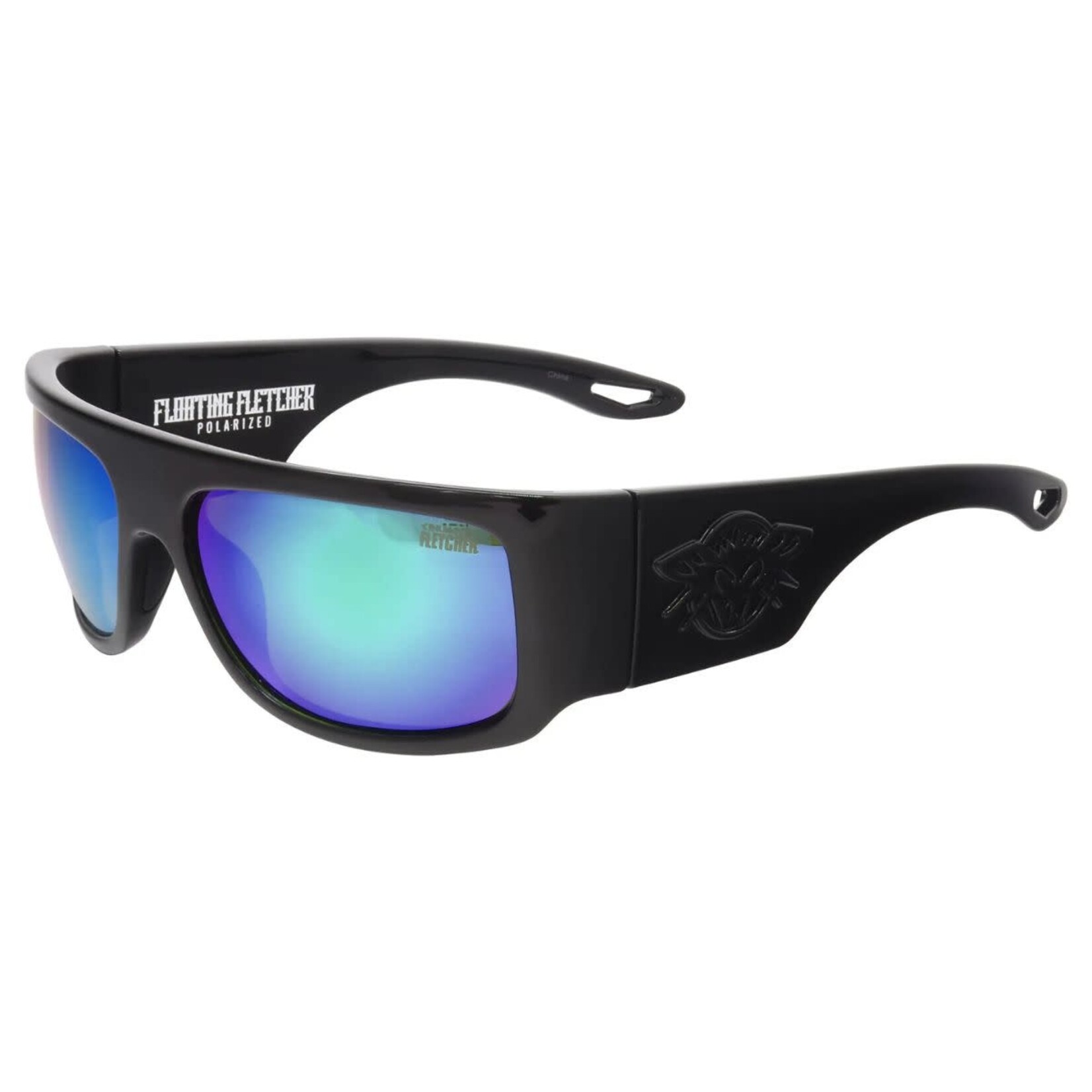 Black Flys Black Flys - Floating Fletcher - Shiny Black / Blue Mirrored Polarized Lens