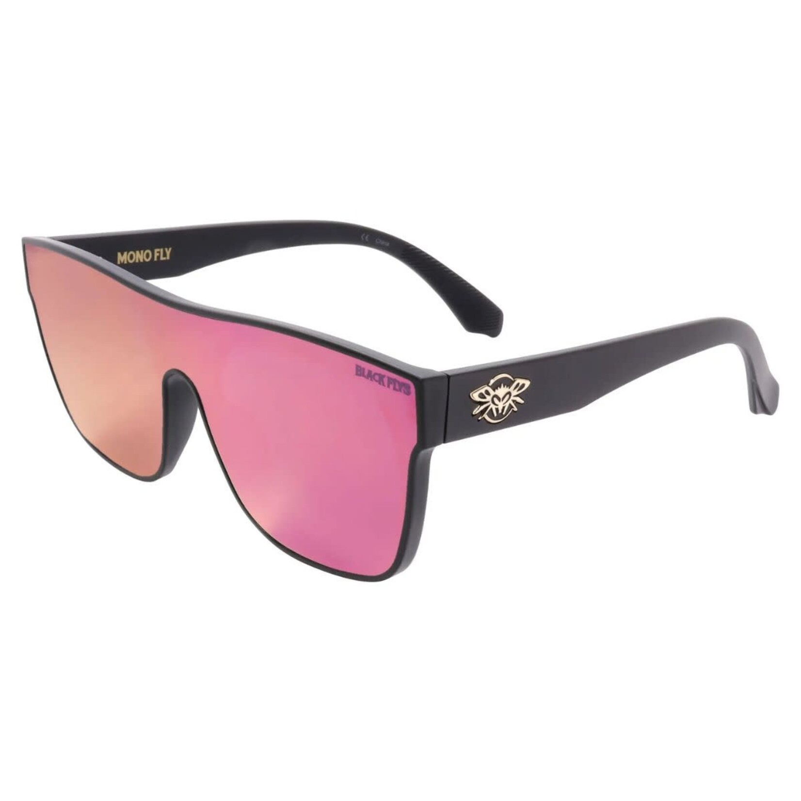 Black Flys Black Flys - Mono Fly - Matte Black / Violet Mirror Lens