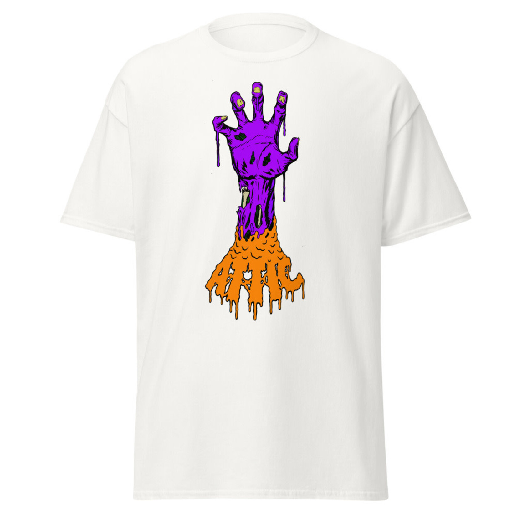 ATTIC Attic - Zombie Hand T-Shirt - White - ADULT -