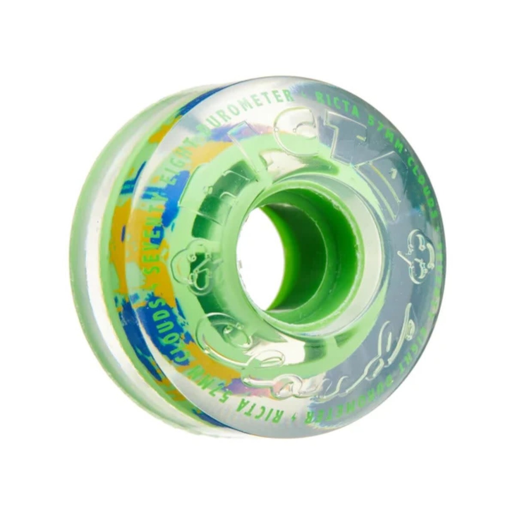 Ricta Ricta - Ricta Clouds 78a Wheels -  Clear Splatter Camo Green - Set of 4