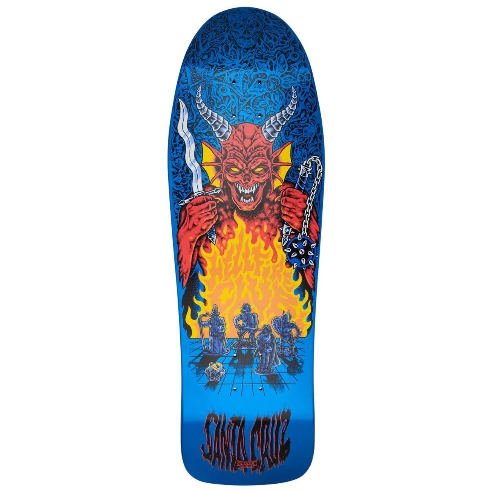 Santa Cruz Skateboards Santa Cruz - Stranger Things Knox Hellfire Pit Deck - 10.07" x 31.275" x 15"