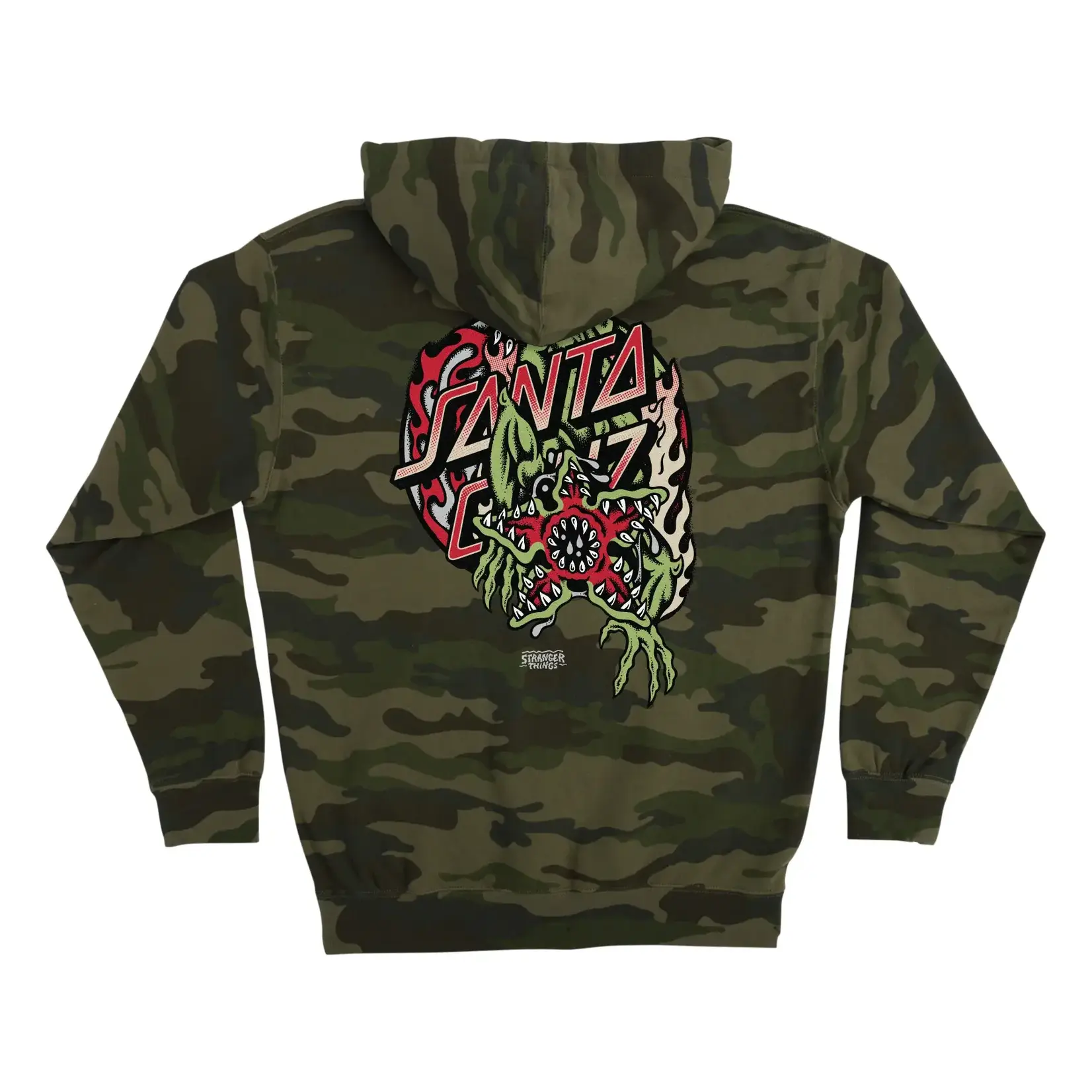 Santa Cruz Skateboards Santa Cruz - Stranger Things Demogorgon Dot Hoodie - Camo -