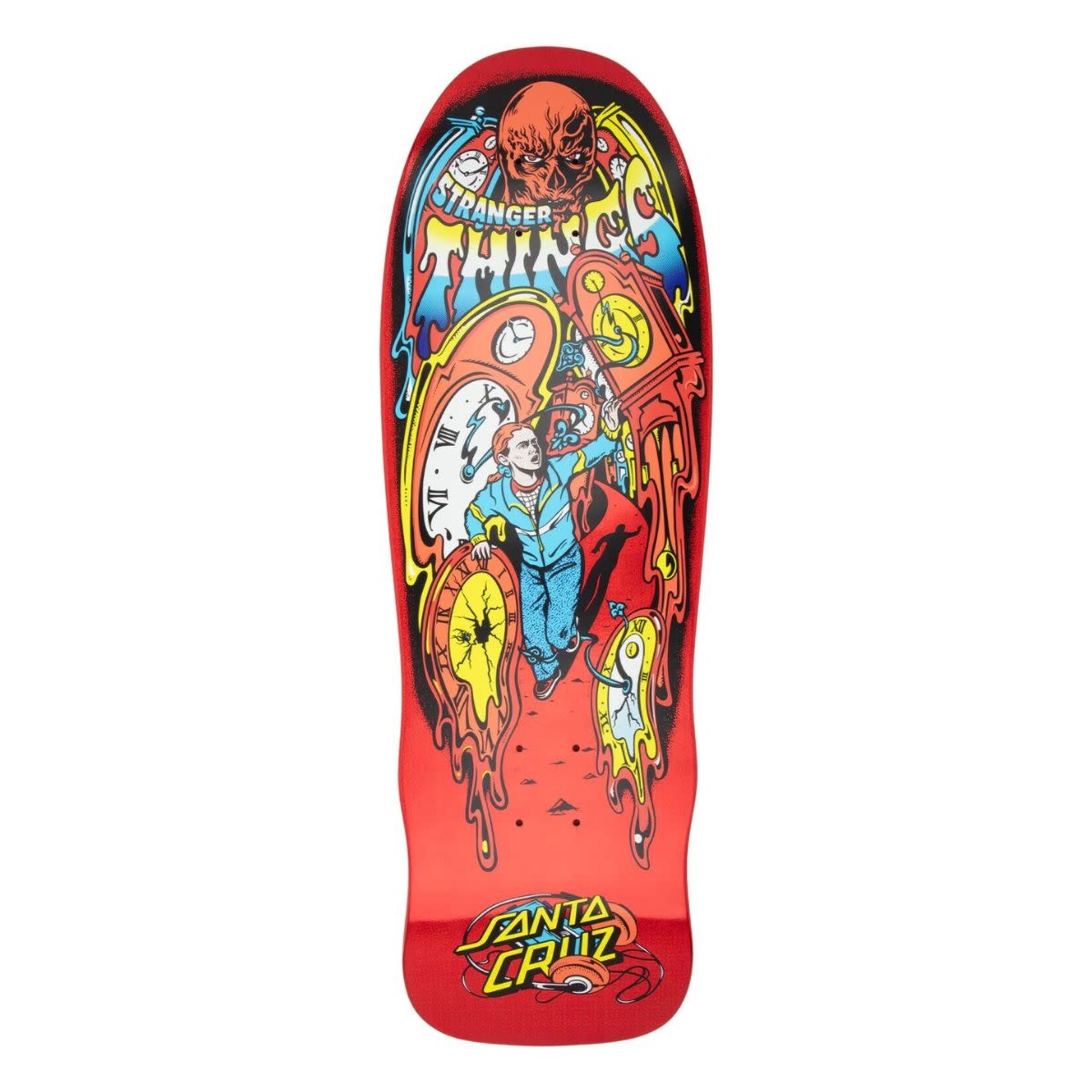 Santa Cruz Skateboards Santa Cruz - Stranger Things Grabke Max Melting Clock Deck - 9.7" x 29.4" x 14.75"