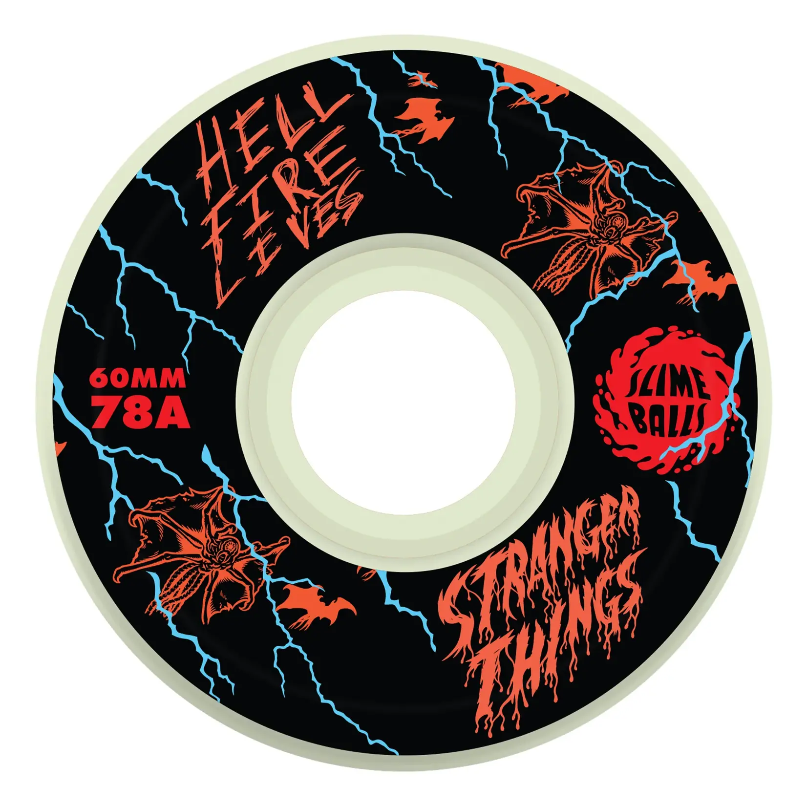 Slime Balls Slime Balls - Stranger Things Meek Slasher Eddie OG  GITD Wheels-  60mm 78a - Set of 4