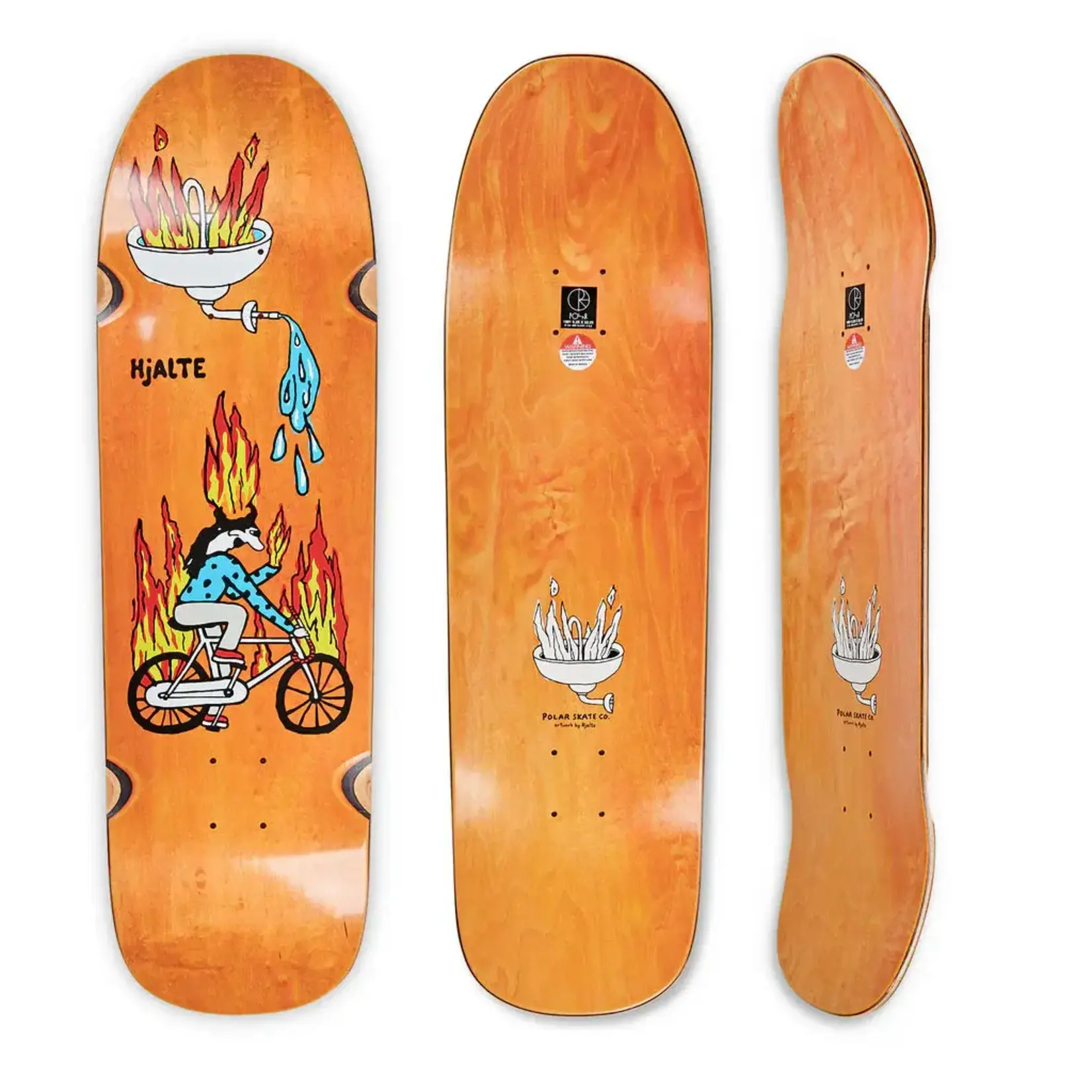 Polar Polar - Hjalte Halberg Fire Ride 1991 WW Deck - 9.25" x 32.125" x 14.5"