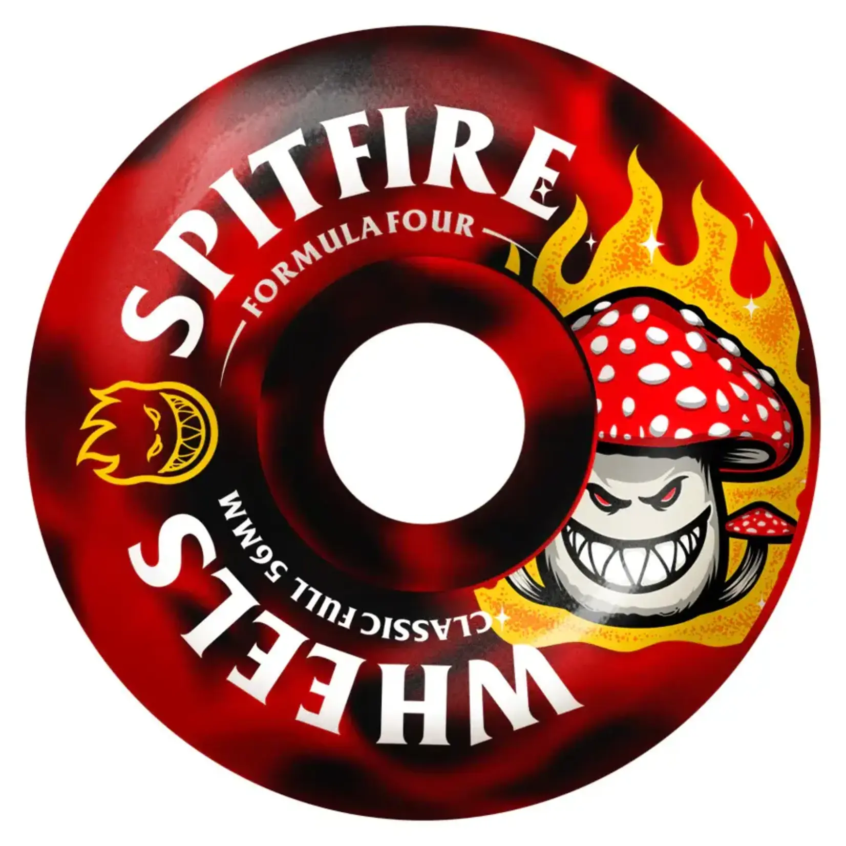 Spitfire Spitfire - F4 Shroom Bighead Classic Full Wheels - Black / Red Swirl - 56mm 99a
