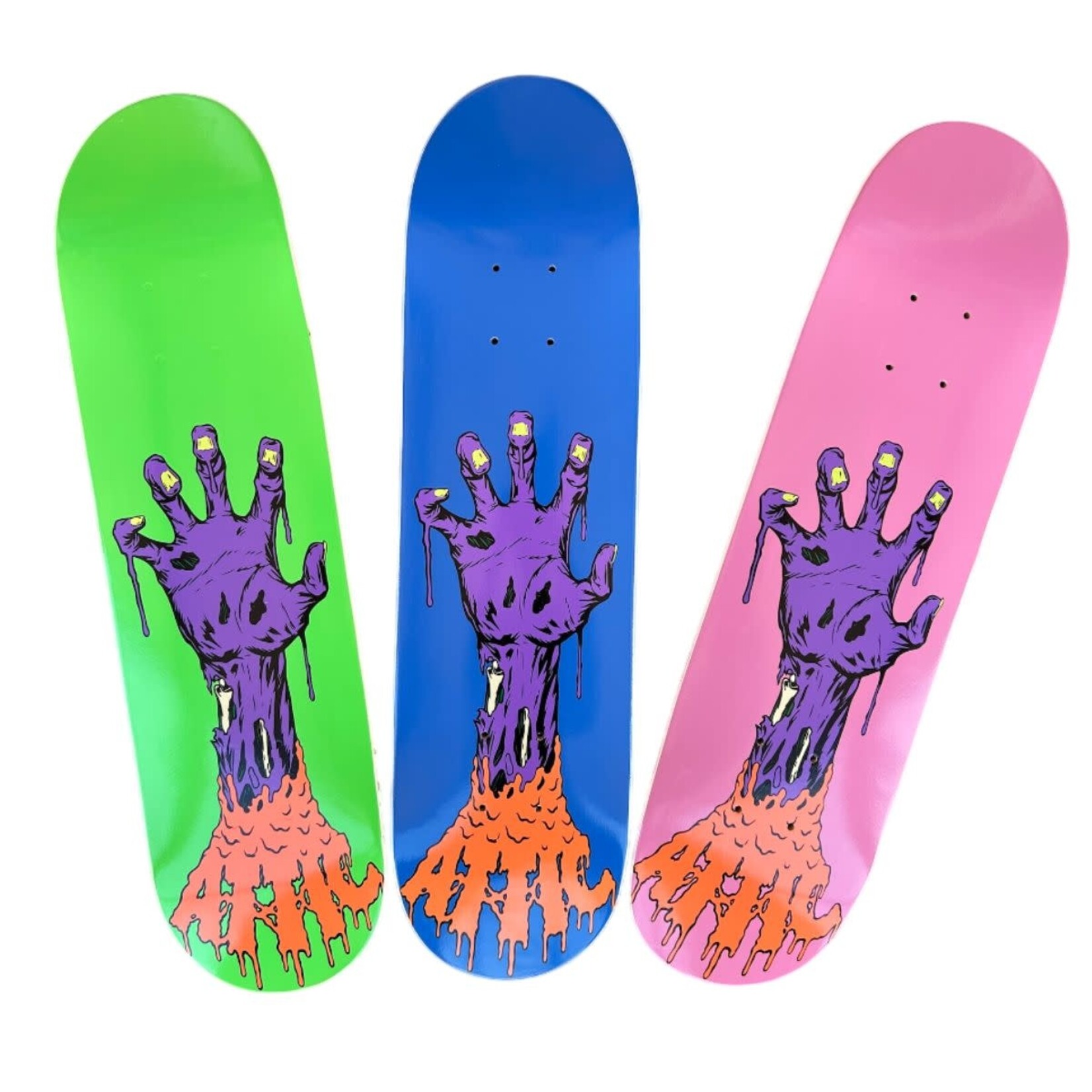 ATTIC Attic - Zombie Hand Deck - 7" x 27.25" x 11.5" (5 Ply) - Assorted