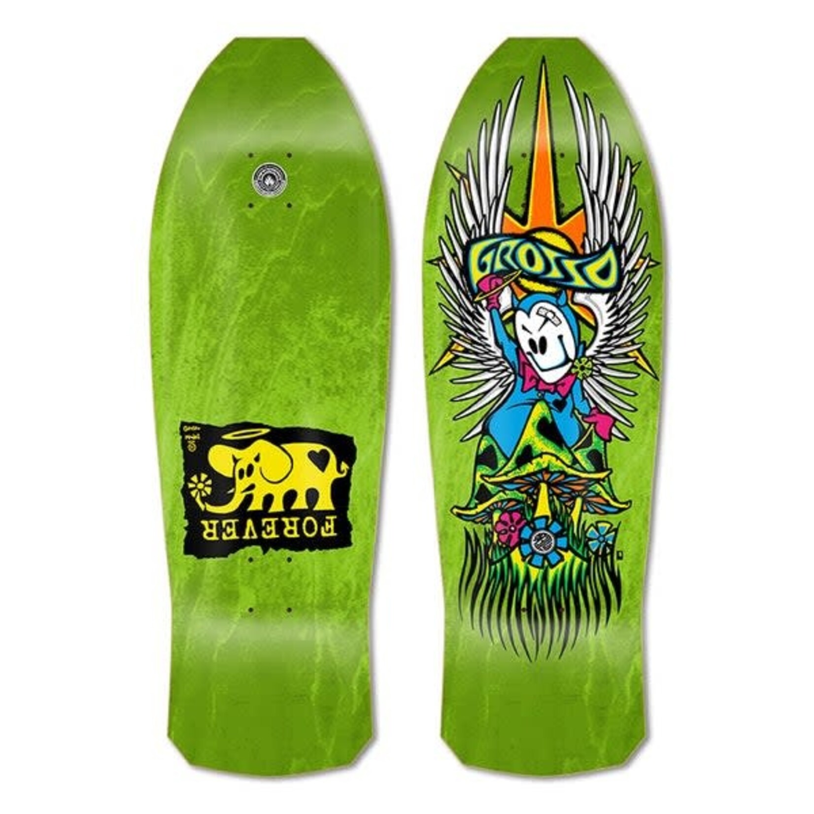 Black Label Black Label GROSSO "FOREVER" 1989 reissue Deck LIME GREEN