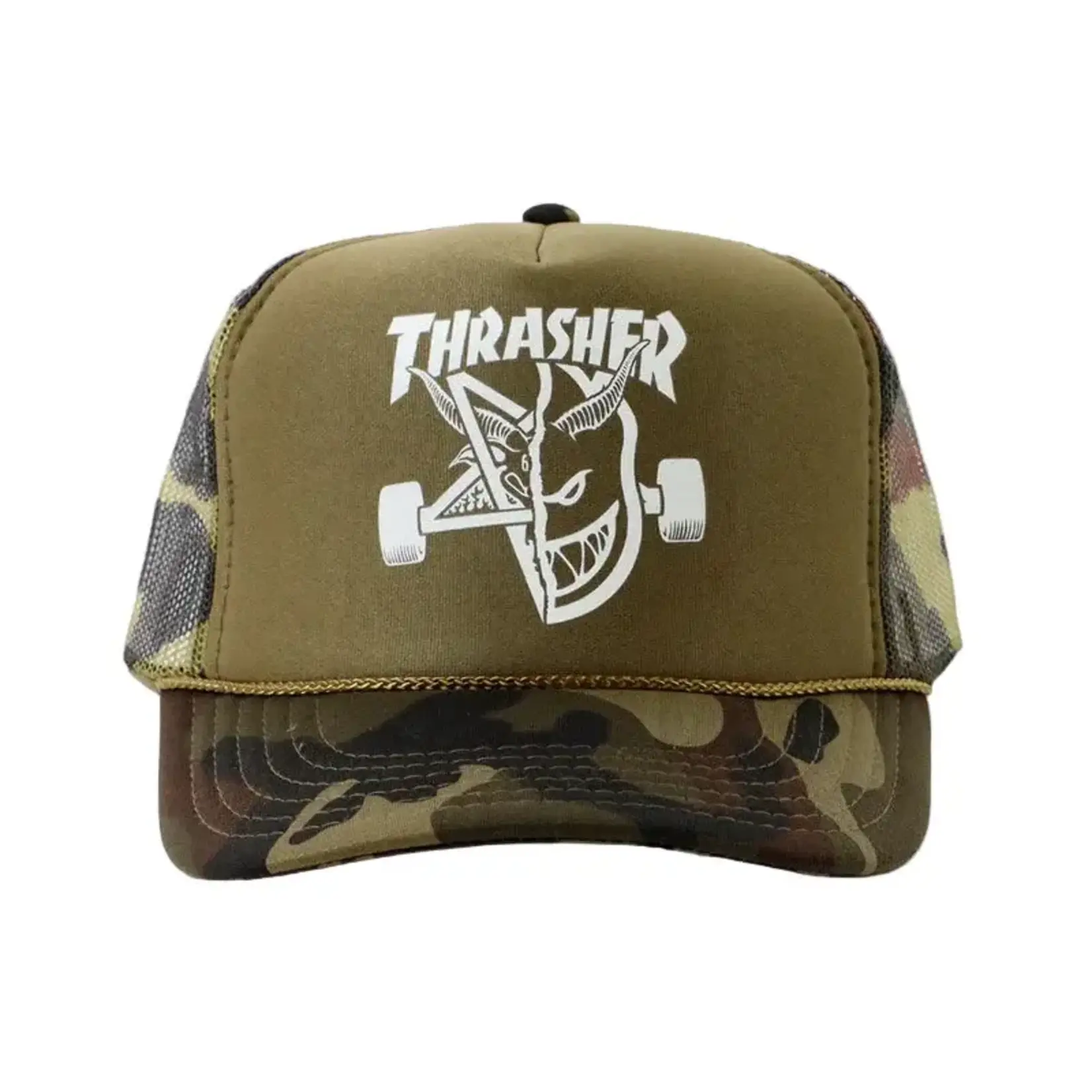 Thrasher Thrasher x Spitfire - Thrash & Burn Trucker Hat - Camo