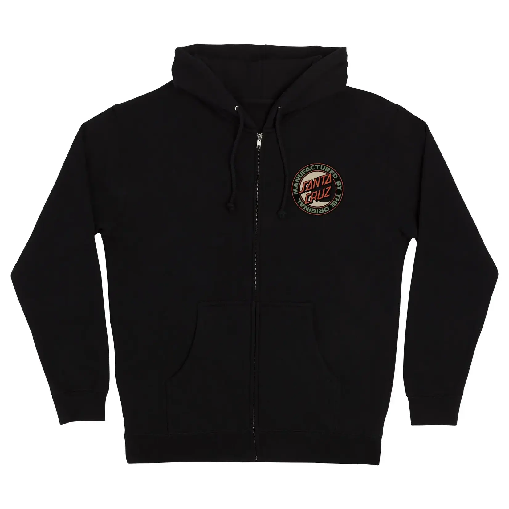 Santa Cruz Skateboards Santa Cruz - MFG Moon Dot Zip Hoodie - Black -