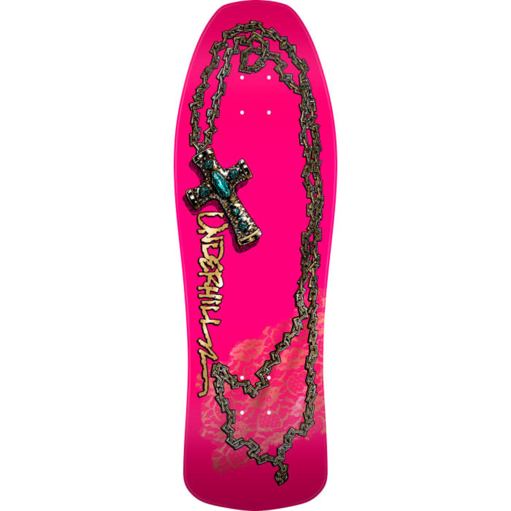 Powell Peralta Powell Peralta - Ray Underhill Cross Reissue Deck - Pink/Gold Foil - 9.9" x 31.5" x 15.37"