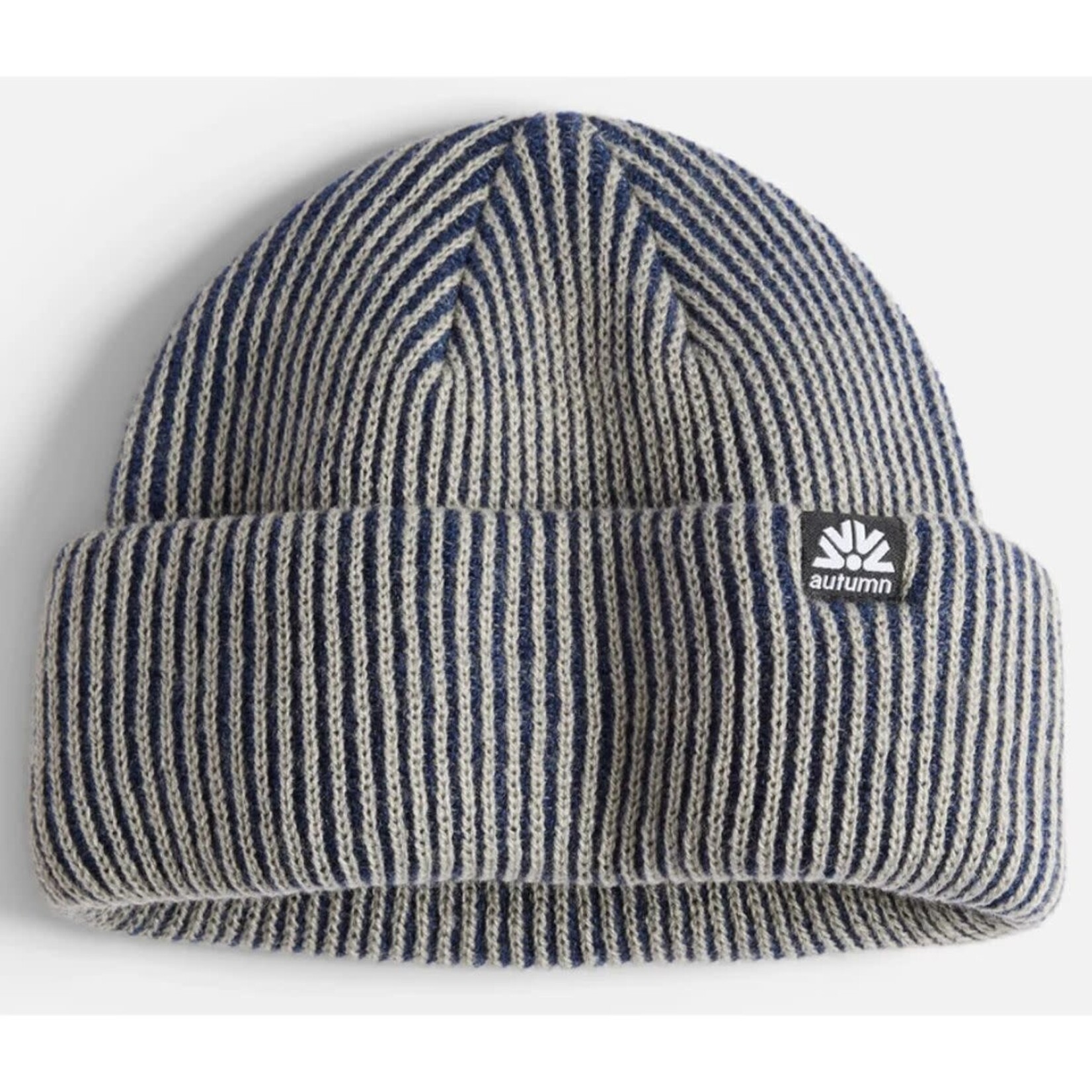 Autumn Autumn - Cord Double Roll Beanie - Navy