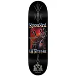 Krooked Krooked - Worrest Chrome Zone Twil Tail Slick Deck - 8.38" x 31.9" x 14.4"