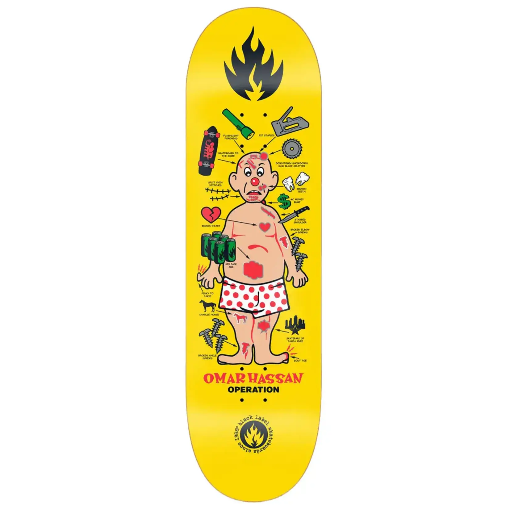 Black Label Black Label - Omar Hassan Operation Deck - 8.325" x 32.5" x 14.38"