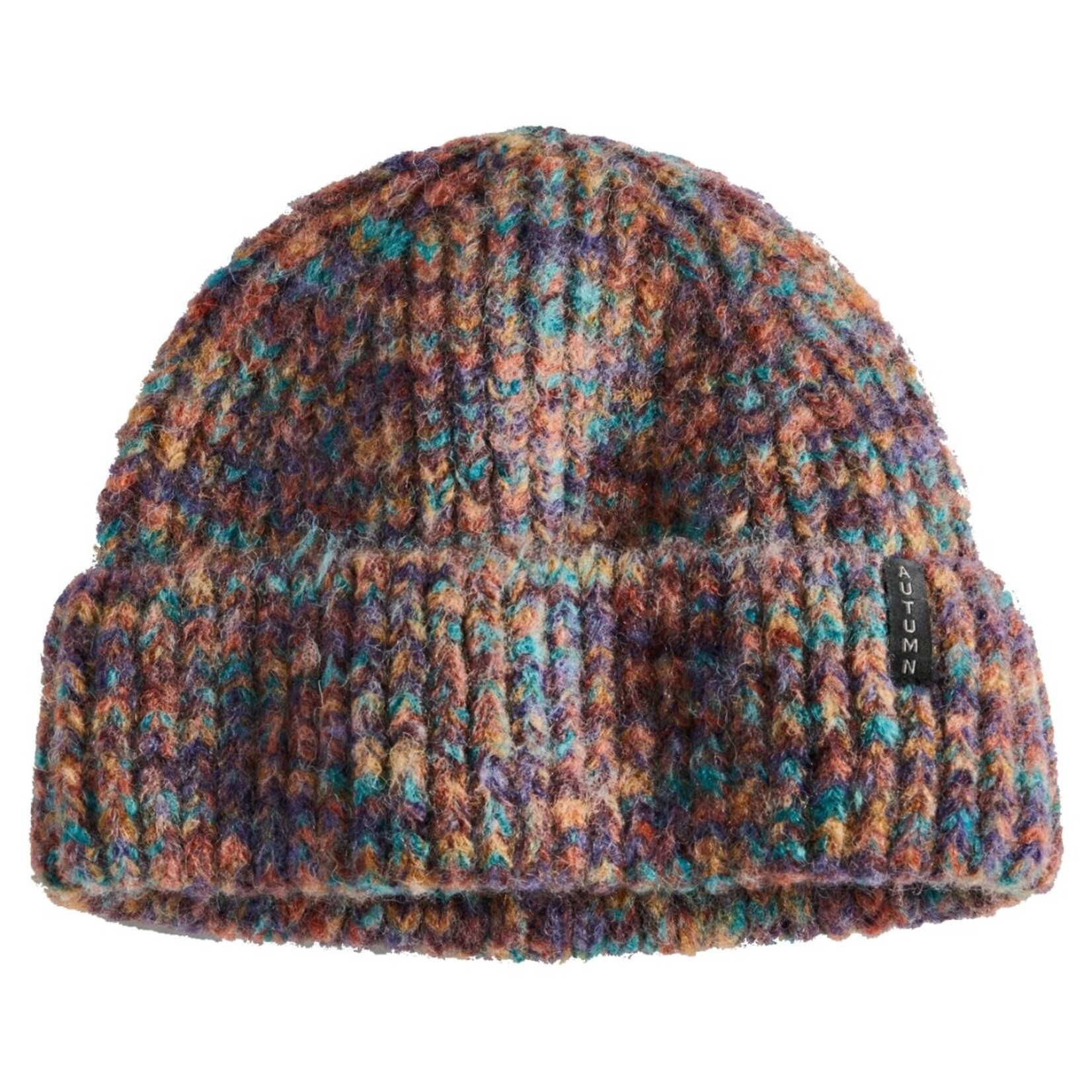 Autumn Autumn Wool Marble Knit Beanie - EggPlant